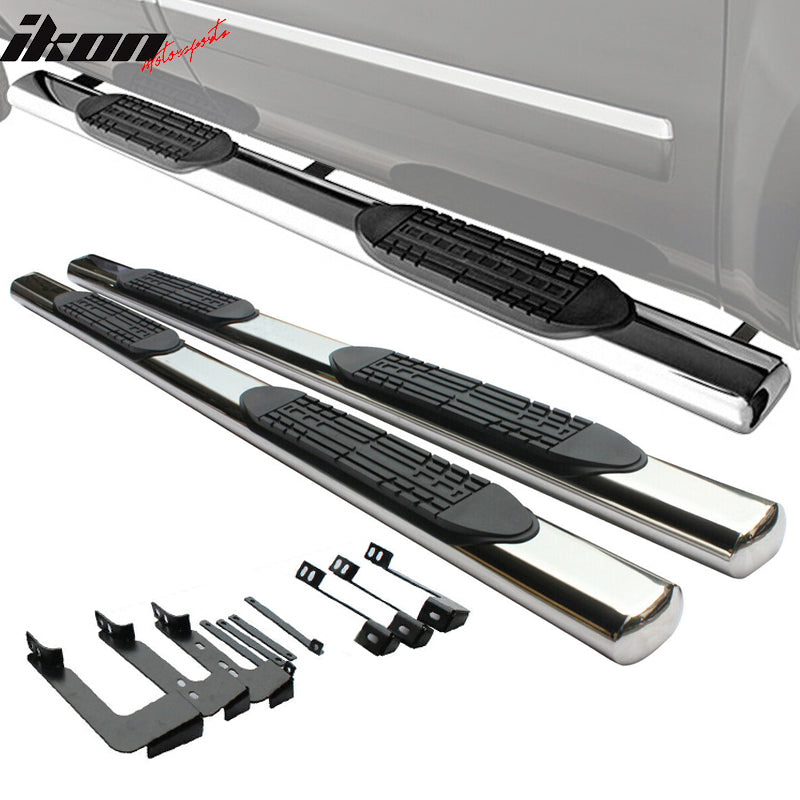IKON MOTORSPORTS, Running Boards Compatible With 2007-2021 Toyota Tundra Regular Cab, Side Step Nerf Bar
