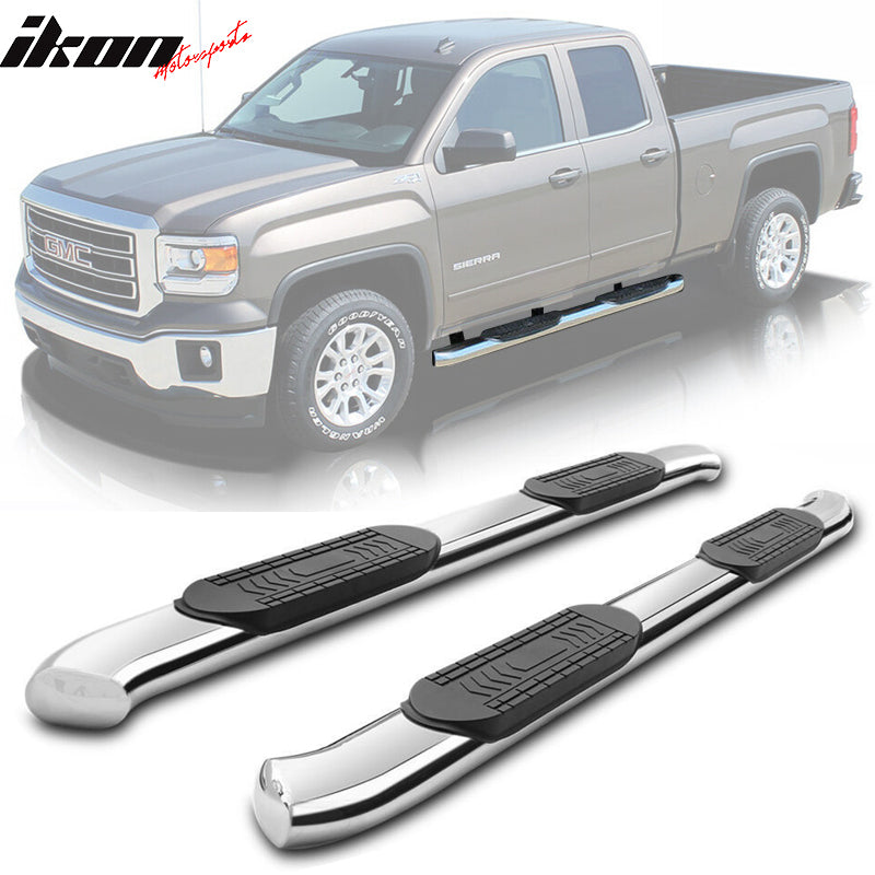 2004-2008 Ford F-150 Super Cab 5in Oval Curved Running Board Stainless