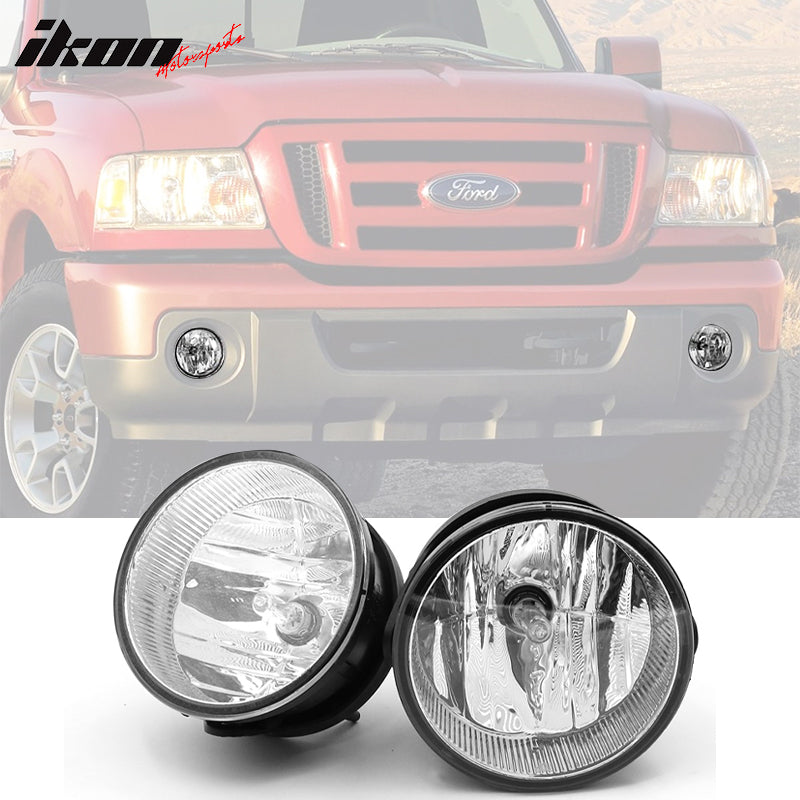 2007-2014 Ford Expedition 2008-2011 Ranger Fog Lights Lamps ABS Pair