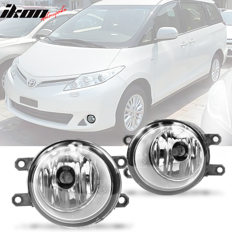 2008-2010 Toyota Previa & 2010 Prius Front Fog Lights Lamp Clear Len
