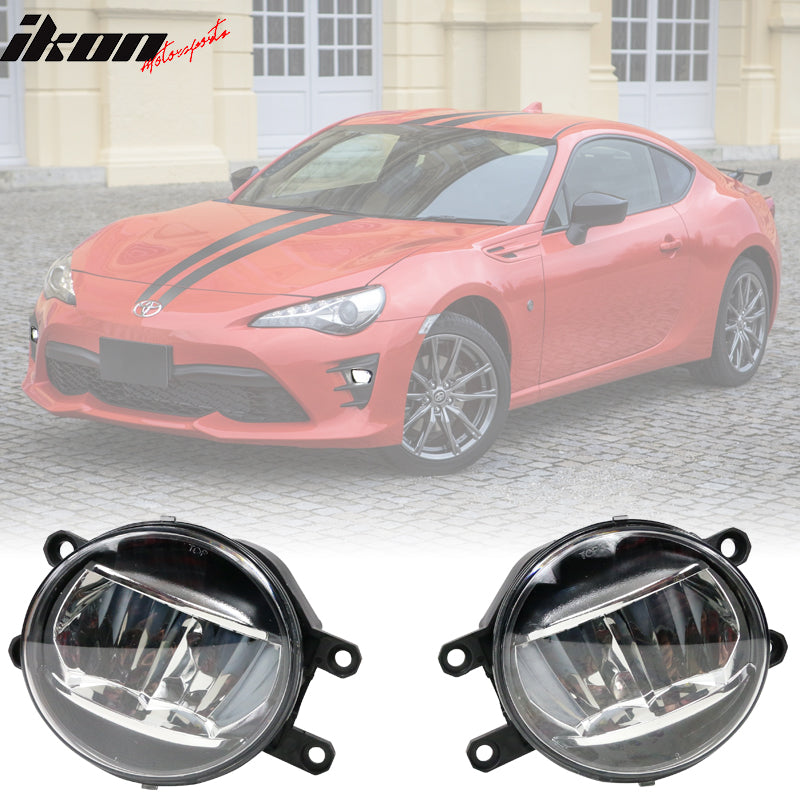 Universal Toyota Car Factory  Clear Lens Front Bumper Fog Lights Lamps