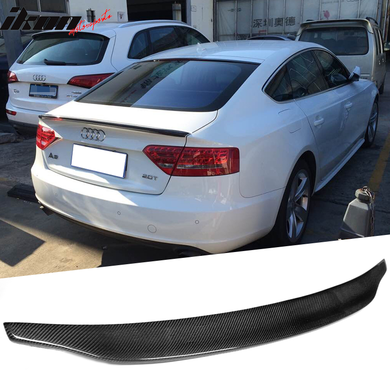 2008-2017 Audi A5 B8 CA Style Rear Trunk Spoiler Wing Carbon Fiber