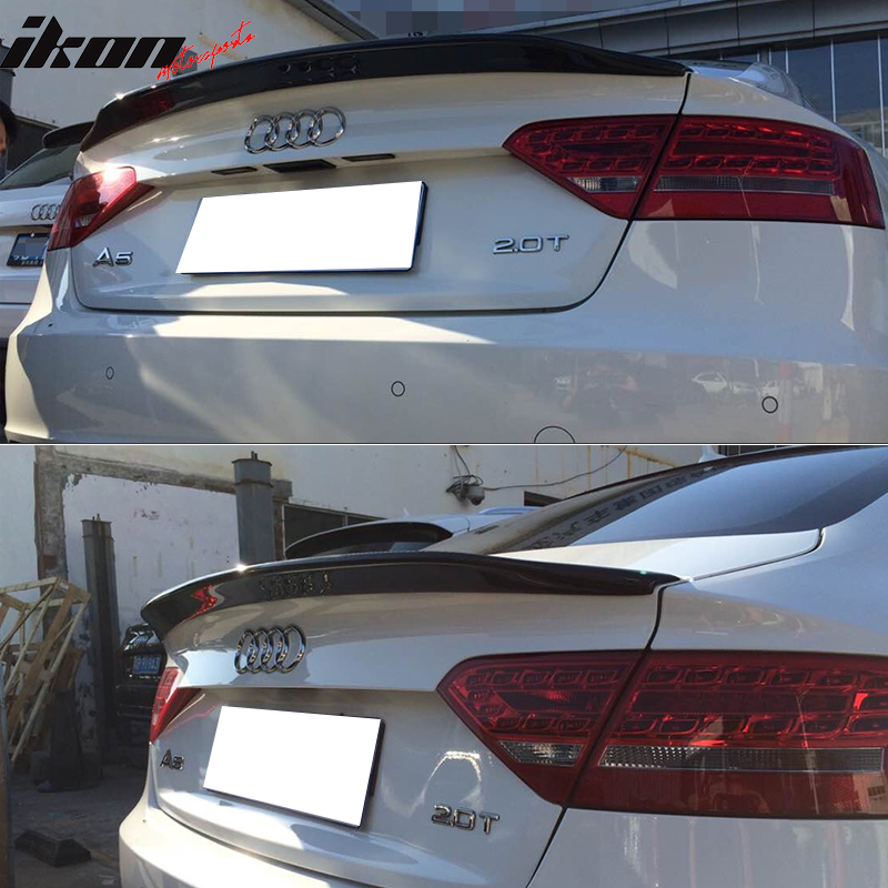 Clearance Sale Fits 08-17 Audi A5 B8 CA Rear Trunk Spoiler Wing Carbon Fiber FRP