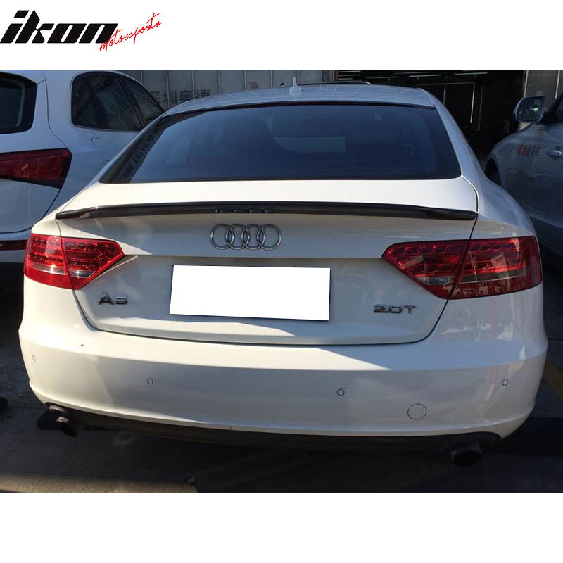 IKON MOTORSPORTS, Trunk Spoiler Compatible With 2008-2017 Audi A5 B8 ...