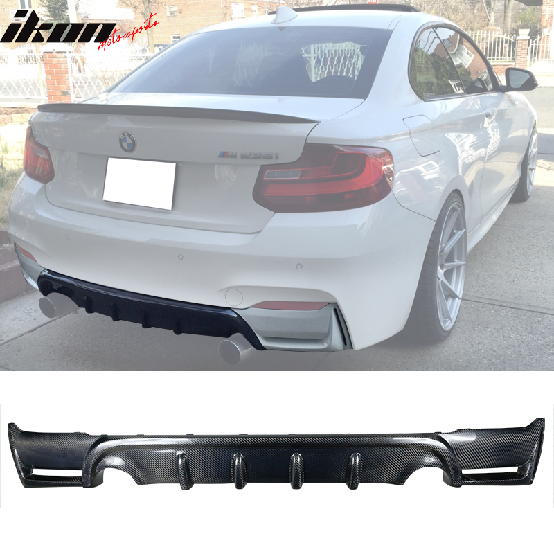 2014-2021 BMW F22 2 Series AP Style Rear Diffuser Spoiler Carbon Fiber