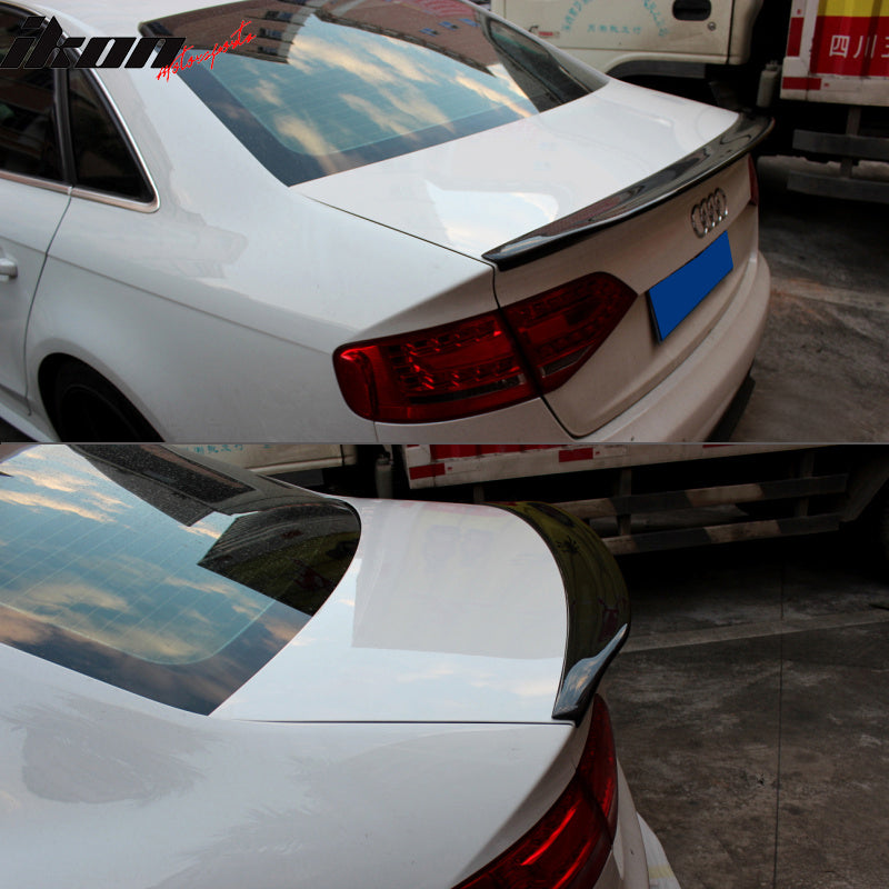 IKON MOTORSPORTS Trunk Spoiler Compatible With 2009 2016 Audi A4