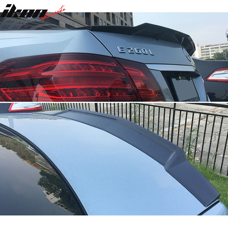 2010-2016 Benz E Class W212 Sedan RT Style Trunk Spoiler Carbon Fiber
