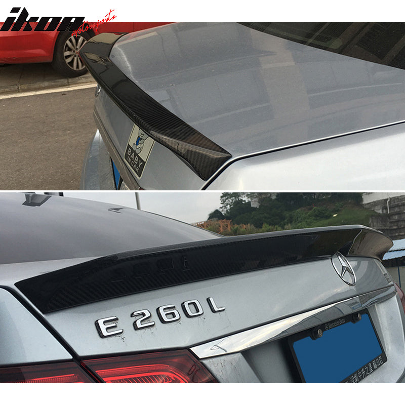 2010-2016 Benz E Class W212 V Style Rear Trunk Spoiler Carbon Fiber