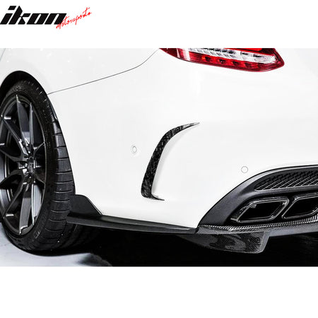 Fit 2015-2018 Mercedes-Benz C Class W205 Sedan Rear Bumper Side Vents