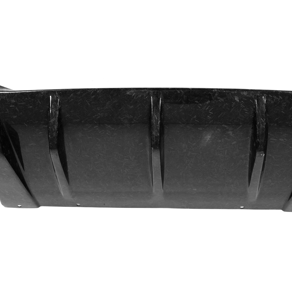 IKON MOTORSPORTS, Rear Diffuser Compatible With 2016-2021 BMW F87 M2 Coupe, MP Style Matte Forged Carbon Fiber Rear Bumper Lip Diffuser , 2017 2018 2019 2020