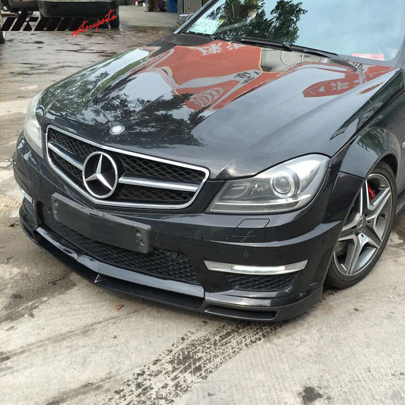 Front Lip for 20122014 Benz C Class W204 Carbon Ikon Motorsports Front Lip for 20122014 Benz C Class W204 Carbon Ikon Motorsports