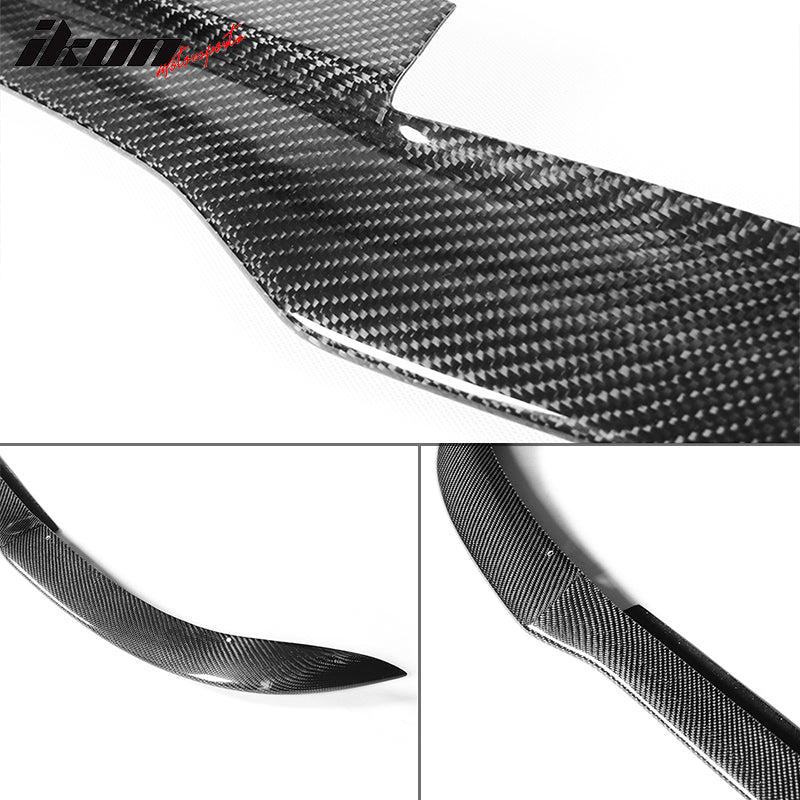 Fits 12-14 Benz C Class W204 C63 Sedan MC Style Front Bumper Lip Carbon Fiber CF