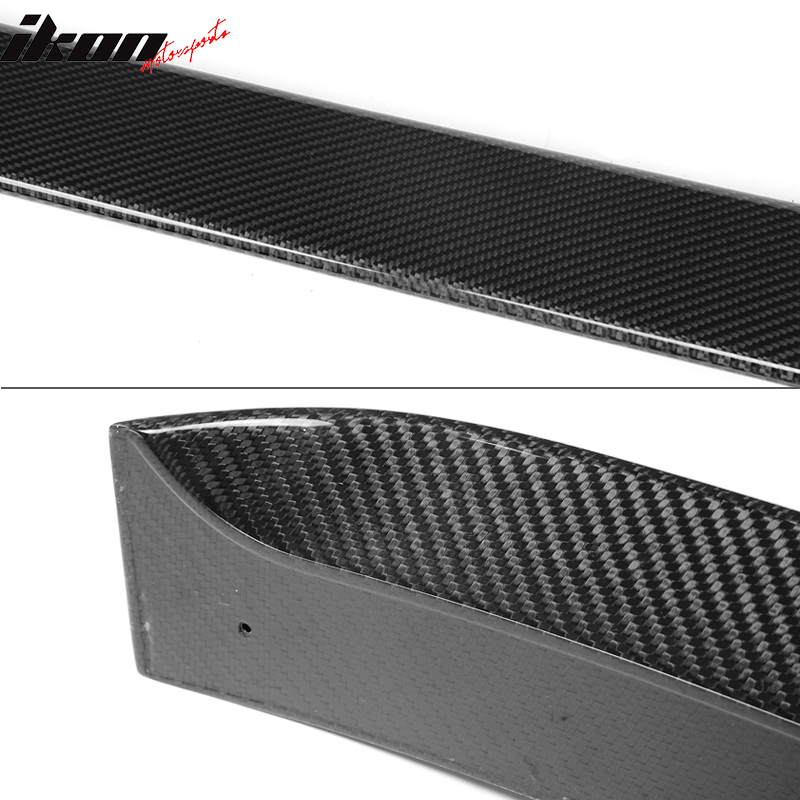 Fits 07-15 Infiniti G35 G25 G37 Q40 VIP Style Roof Spoiler - Matte Carbon Fiber