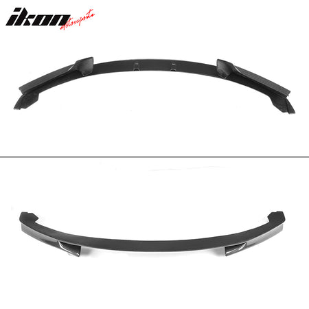 IKON MOTORSPORTS, Front Bumper Lip Compatible With 2014-2020 BMW 2 Series F22 F23 M Sport, M Performance Style Matte Carbon Fiber Front Lip Chin Valance Spoiler Splitter, 2015 2016 2017 2018 2019