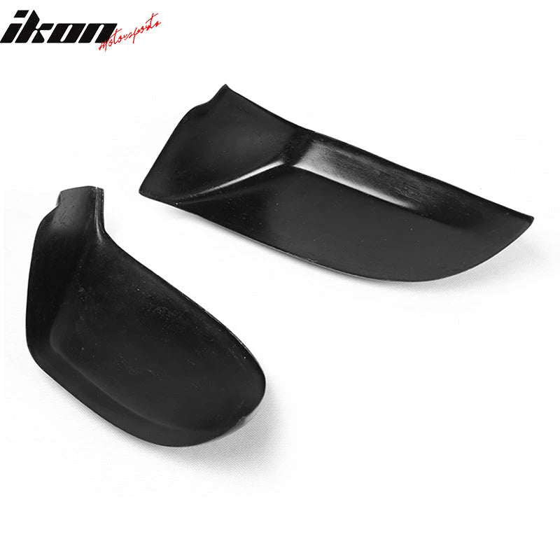 IKON MOTORSPORTS, Mirror Cover Compatible With 2012-2018 Audi A7 4G8 Sedan, JC Style Matte Carbon Fiber Side Rear View Mirror Covers Pair, 2013 2014 2015 2016 2017