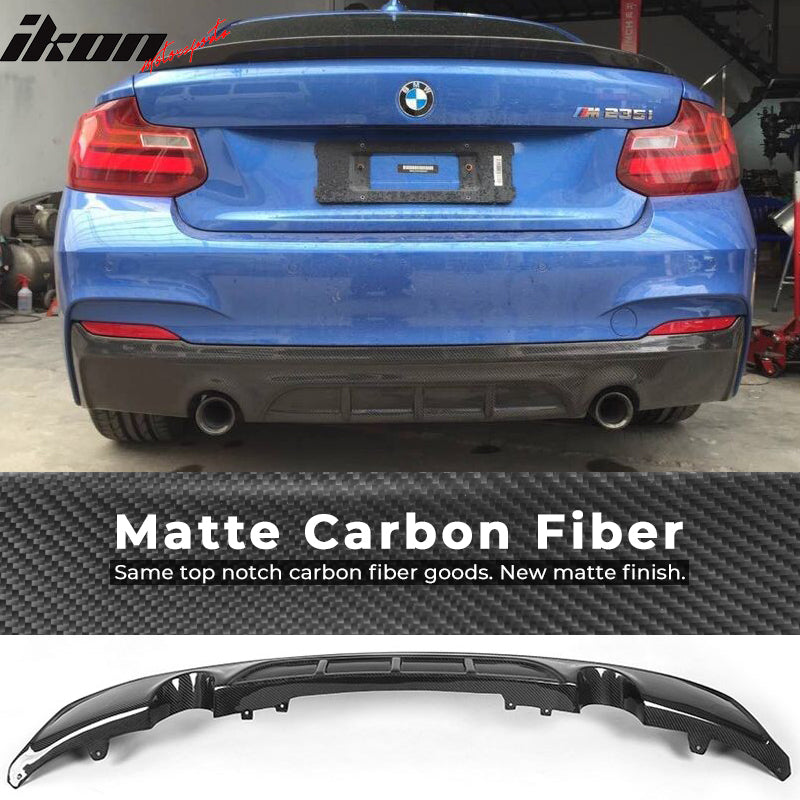 2014-2021 BMW 2 Series F22 MP Style Rear Bumper Diffuser Carbon Fiber