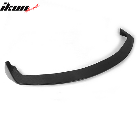 IKON MOTORSPORTS, Front Bumper Lip Compatible With 2008-2014 Infiniti G37 Coupe, JC Style Matte Carbon Fiber Front Lip Chin Valance Spoiler Splitter, 2009 2010 2011 2012 2013