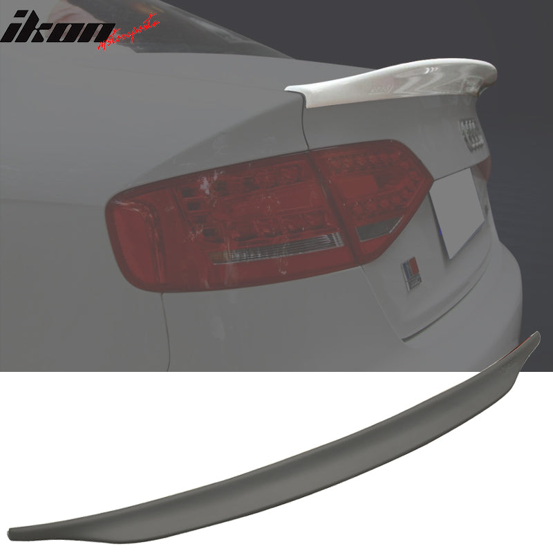 2009-2016 Audi A4 B8 C Style Unpainted Trunk Spoiler Wing PU