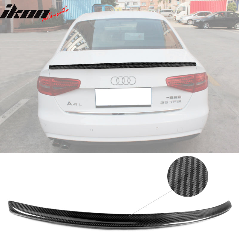 IKON MOTORSPORTS, Trunk Spoiler Compatible With 2009-2016 Audi A4