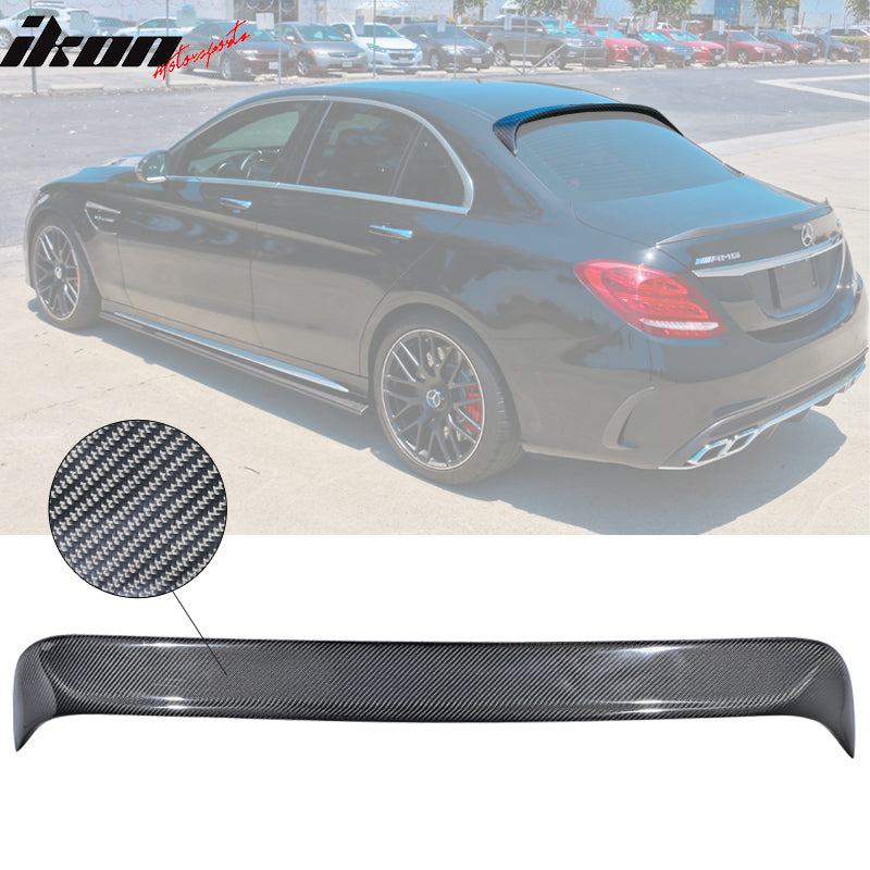 2015-2021 Benz C Class W205 OE Style Rear Roof Spoiler Carbon Fiber