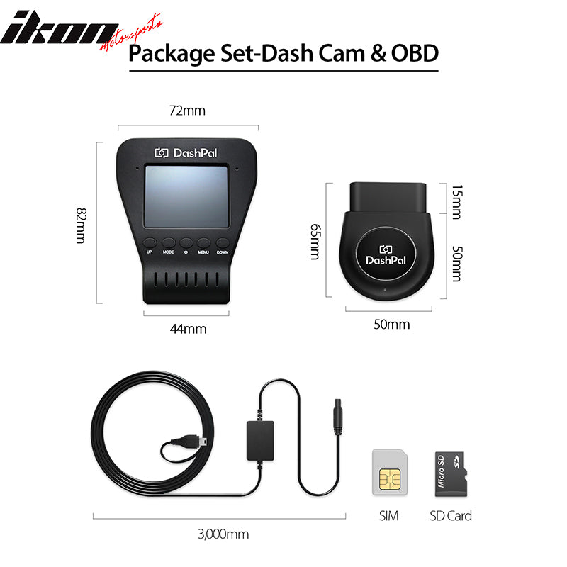 DashPal - Dash Cam & On-Board Diagnostics (OBD) Protect Your Car & Driver 24/7