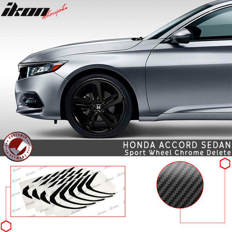 2018-2022 Honda Accord Sedan CF Sport Wheel Chrome Delete Vinyl Kit