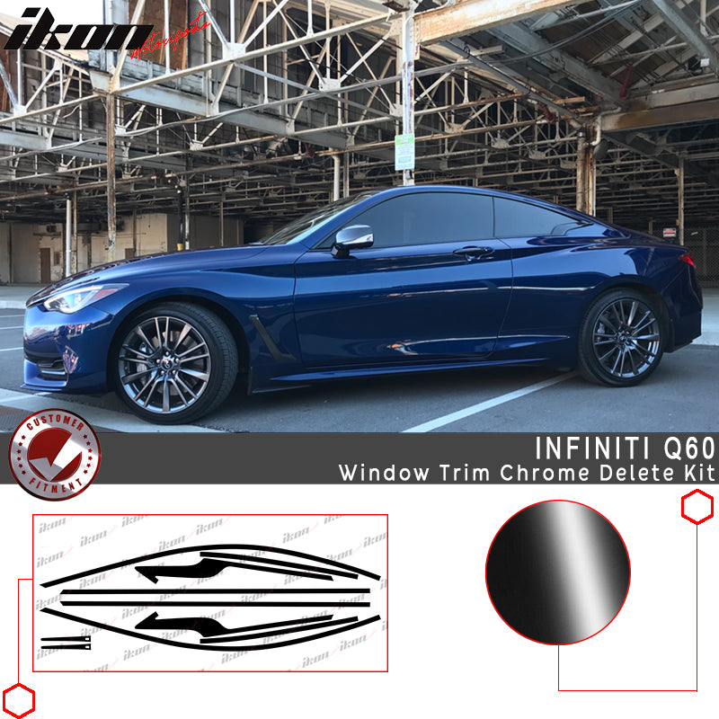 IKON MOTORSPORTS Compatible With 2017-2019 Infiniti Q60 Coupe Window ...