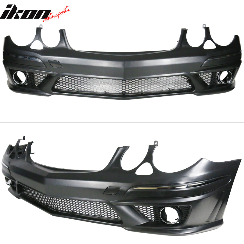 Fits 07-09 Mercedes Benz E Class W211 AMG Style Front Bumper with Grille LED DRL