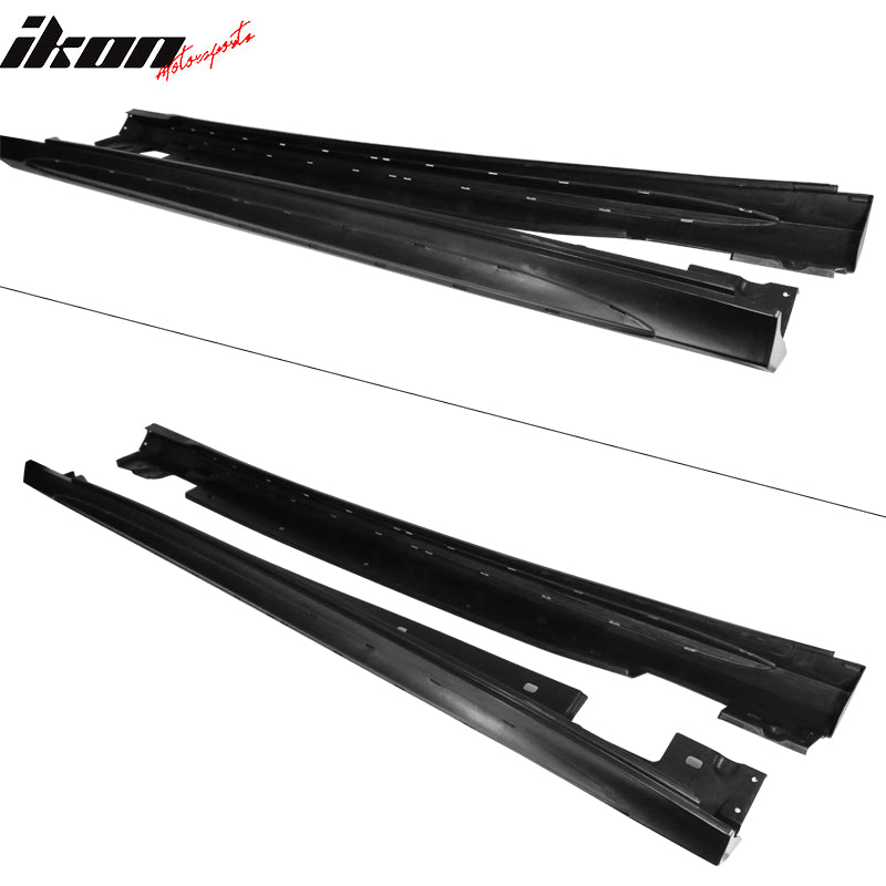 IKON MOTORSPORTS Side Skirts Compatiable with 2014-2016 E-Class W212 S212, AMG Style Rocker Mold