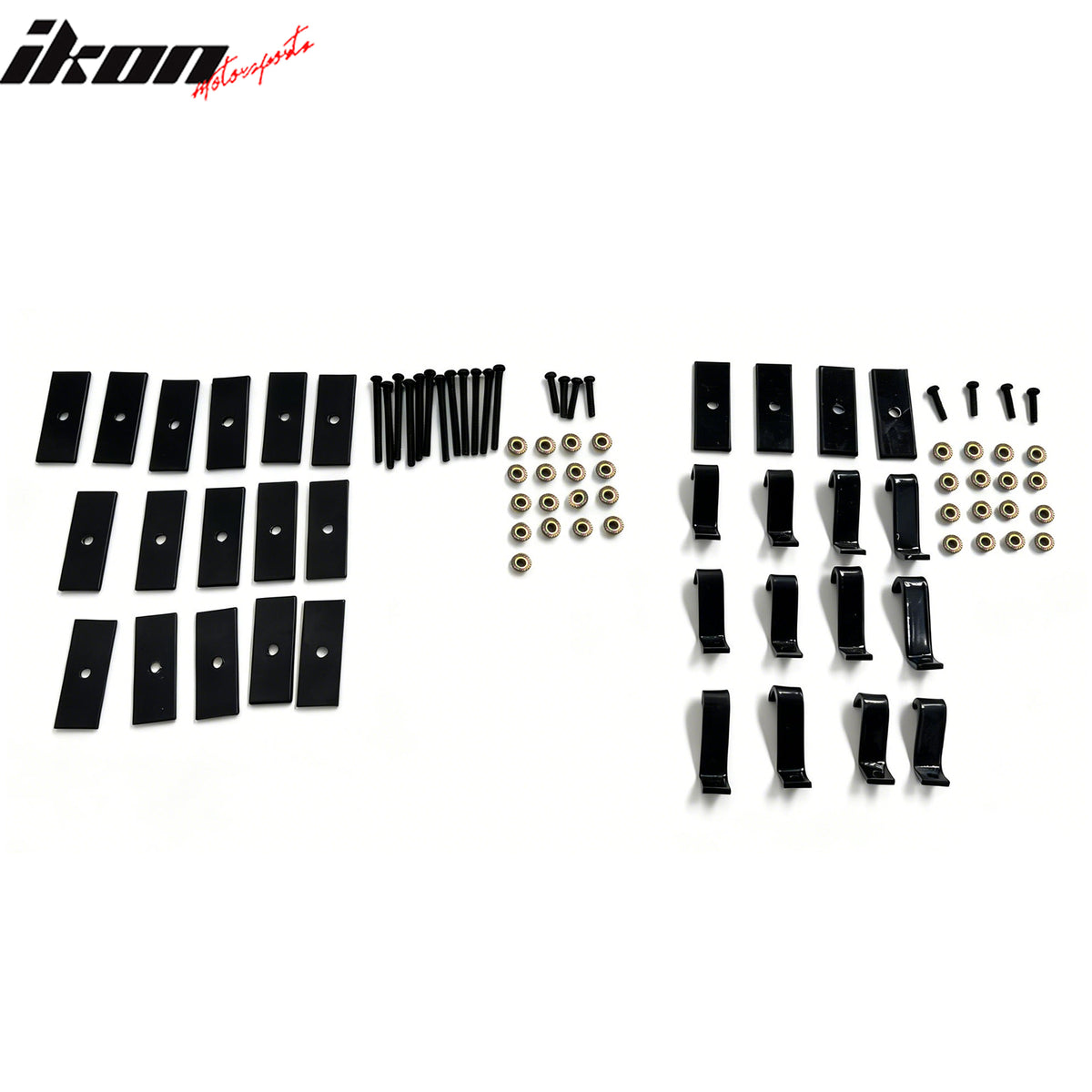 IKON MOTORSPORTS Front Upper Insert Grille, Compatible with 2005-2007 Ford F-250 F-350 F-450 Super Duty, Chrome Replacement Front Bumper Hood Grill 6PCS