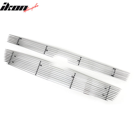 Fits 2005-2007 Silverado 1500 2500 3500 Horizontal Billet Grille Chrome Aluminum