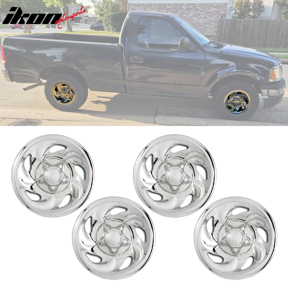 1997-2003 Ford F-150 16" Chrome Wheel Cover Skin Hub Caps Rim ABS 4PCS