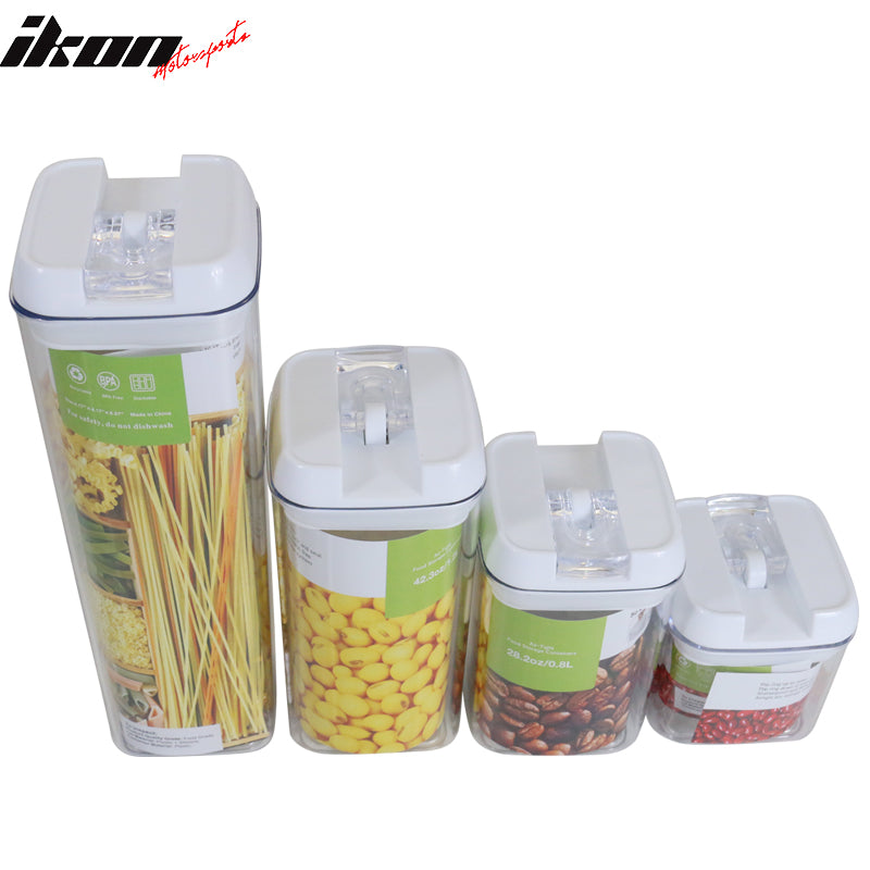 IKON MOTORSPORTS, Cereal Dispenser Storage Box Kitchen Grain Rice Space Saver Food Container