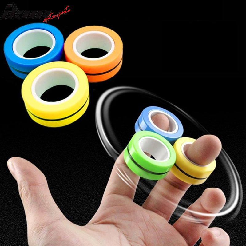 IKON MOTORSPORTS, Finger Magnetic Rings Stress Relief Fidget Toys for Autism ADHD Anxiety Therapy