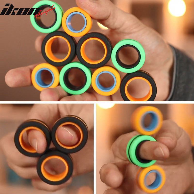 Finger Magnetic Rings Stress Relief Fidget Toys For Autism ADHD Anxiety Therapy