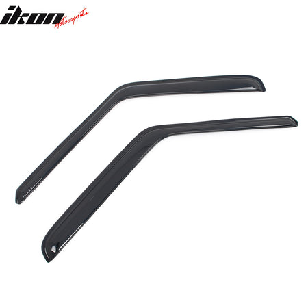 Fits 80-96 Ford F-150 F-250 F-350 Standard Cab Slim Style Window Visors Acrylic