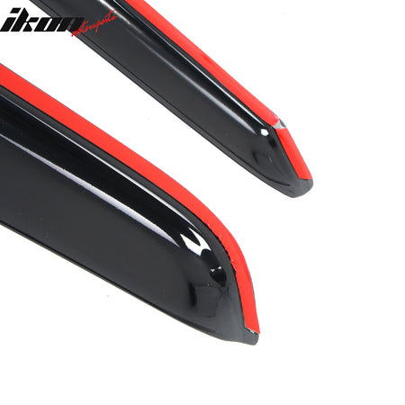 Fits 80-96 Ford F-150 F-250 F-350 Standard Cab Slim Style Window Visors Acrylic
