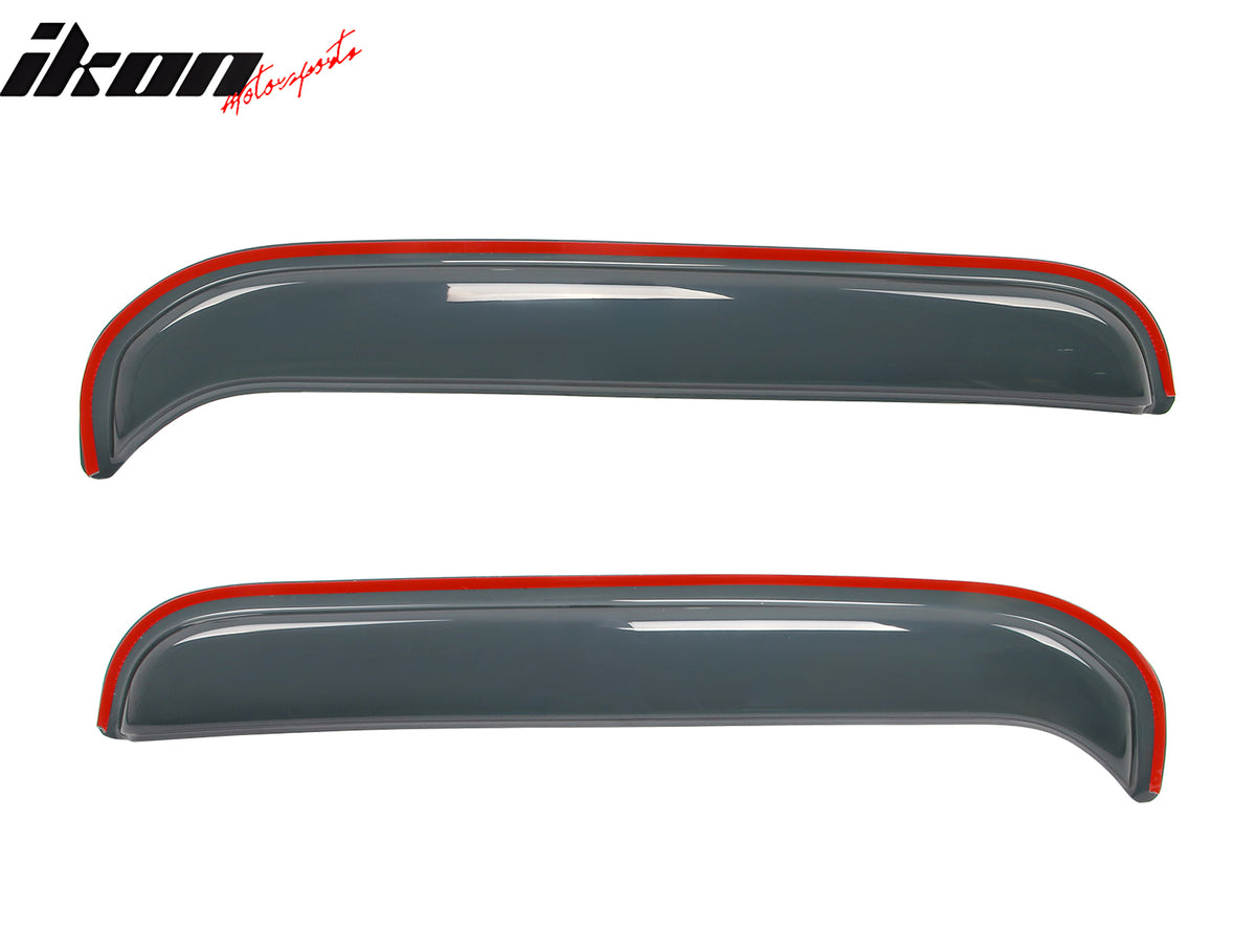 Fits 80-96 Ford F-150 F-250 F-350 Regular Cab 2PC In-channel Window Visors Shade