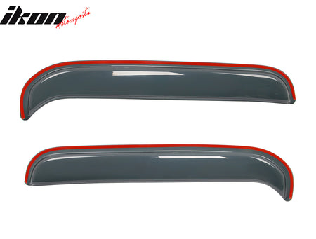 Fits 80-96 Ford F-150 F-250 F-350 Regular Cab 2PC In-channel Window Visors Shade