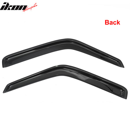 For 87-96 Dodge Dakota Standard Cab Window Visor In Channel Rain Guard Deflector