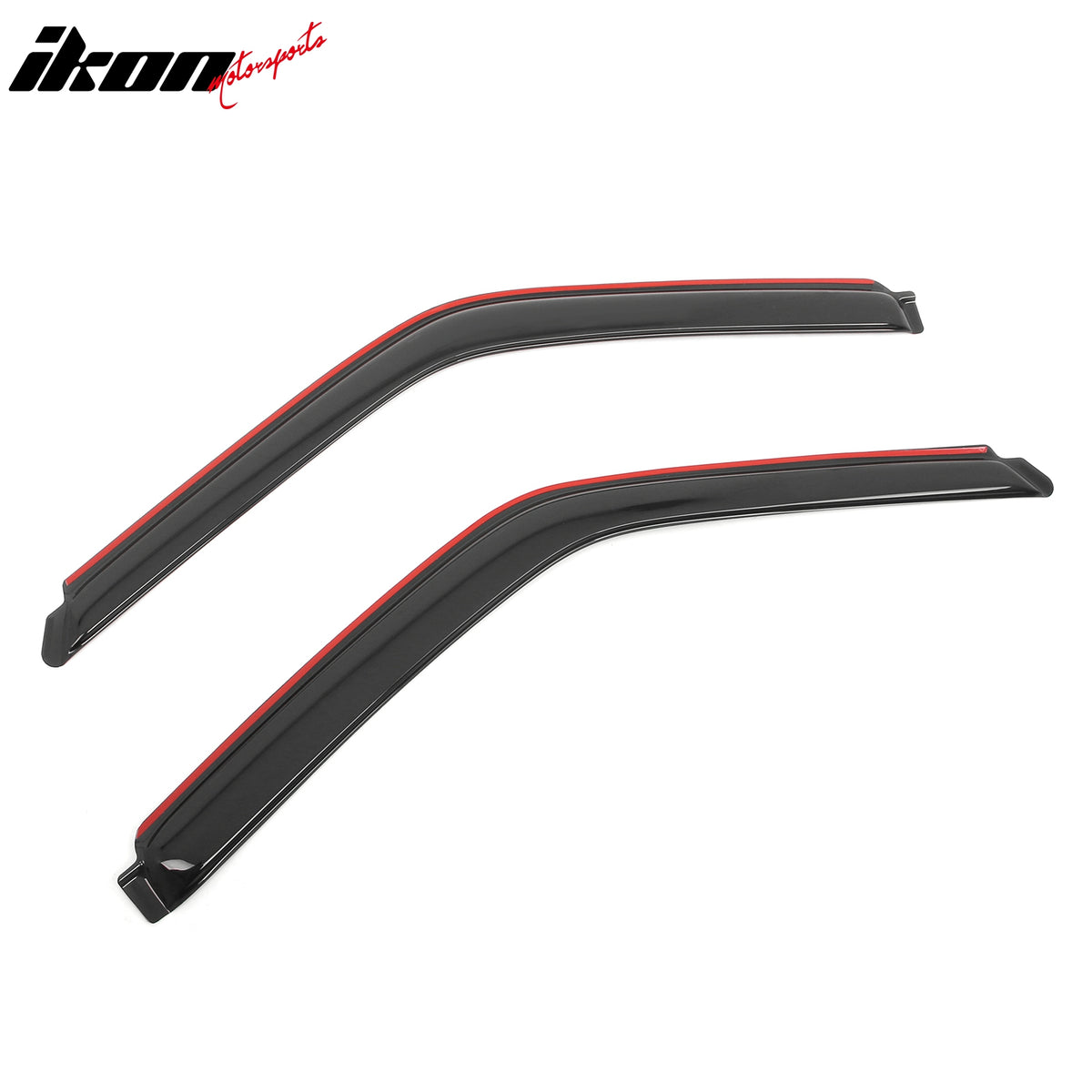 IKON MOTORSPORTS In Channel Window Visors Compatible with 1988-1998 Chevy GMC C/K 1995-1999 Tahoe 2Dr 1992-1999 Yukon 2Door, Slim Style Acrylic Smoke Rain Guards, Side Window Wind Deflectors 2PCS