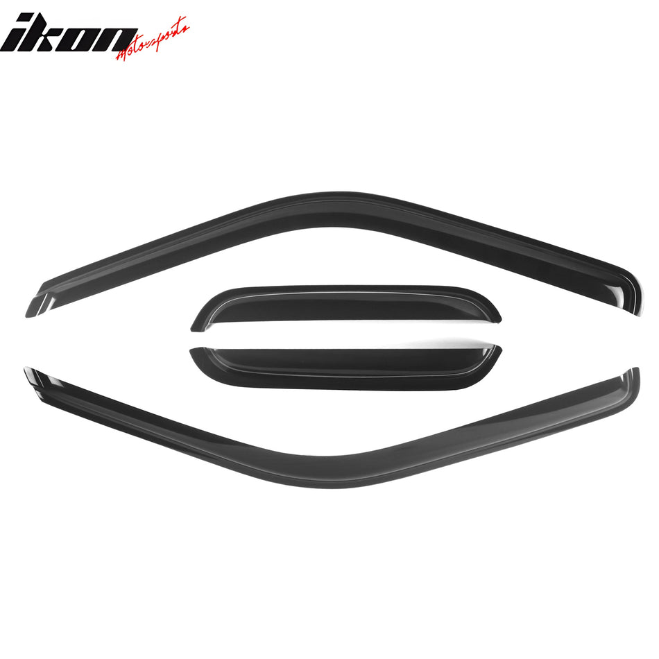 1988-1999 GMC Chevy C1500 C2500 K1500 K2500 Smoke Window Visors Acylic