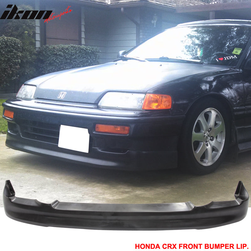 1990-1991 Honda CRX SI ED9 Coupe CS Style PU Front Bumper Lip Spoiler