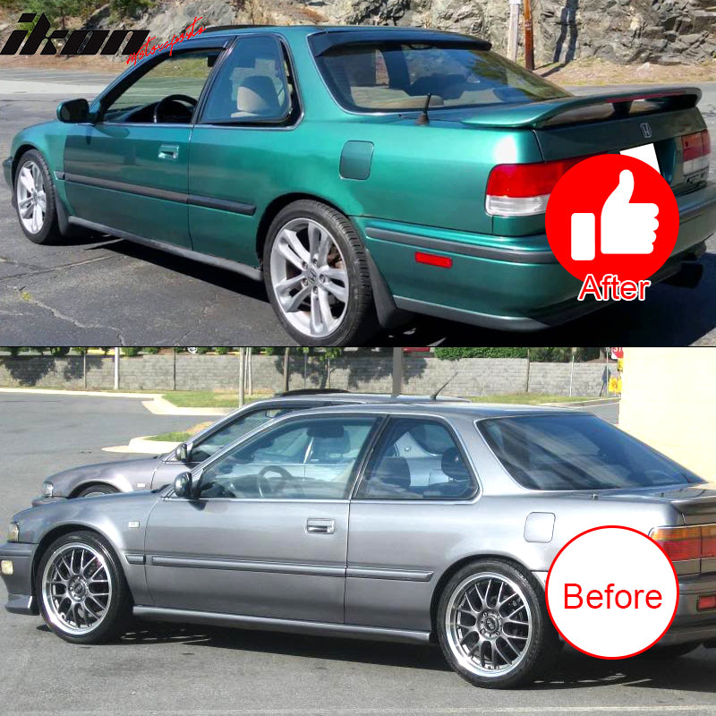 Fits 90-93 Honda Accord Coupe Acrylic Window Visors 2Pc Set – Ikon