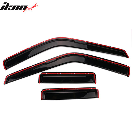 Fits 90-95 Nissan Pathfinder In Channel Window Visors Acrylic Sun Rain Guard 4PC