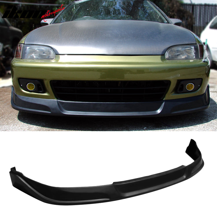 Fits 92-95 Honda Civic Hatchback Type Rear Diffuser Lip + Front Bumper ...