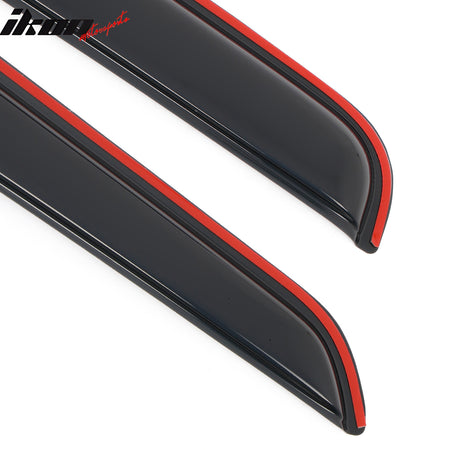 Fits 92-06 Ford Econoline E-Series Van Window Visors In-Channel Deflector Guard