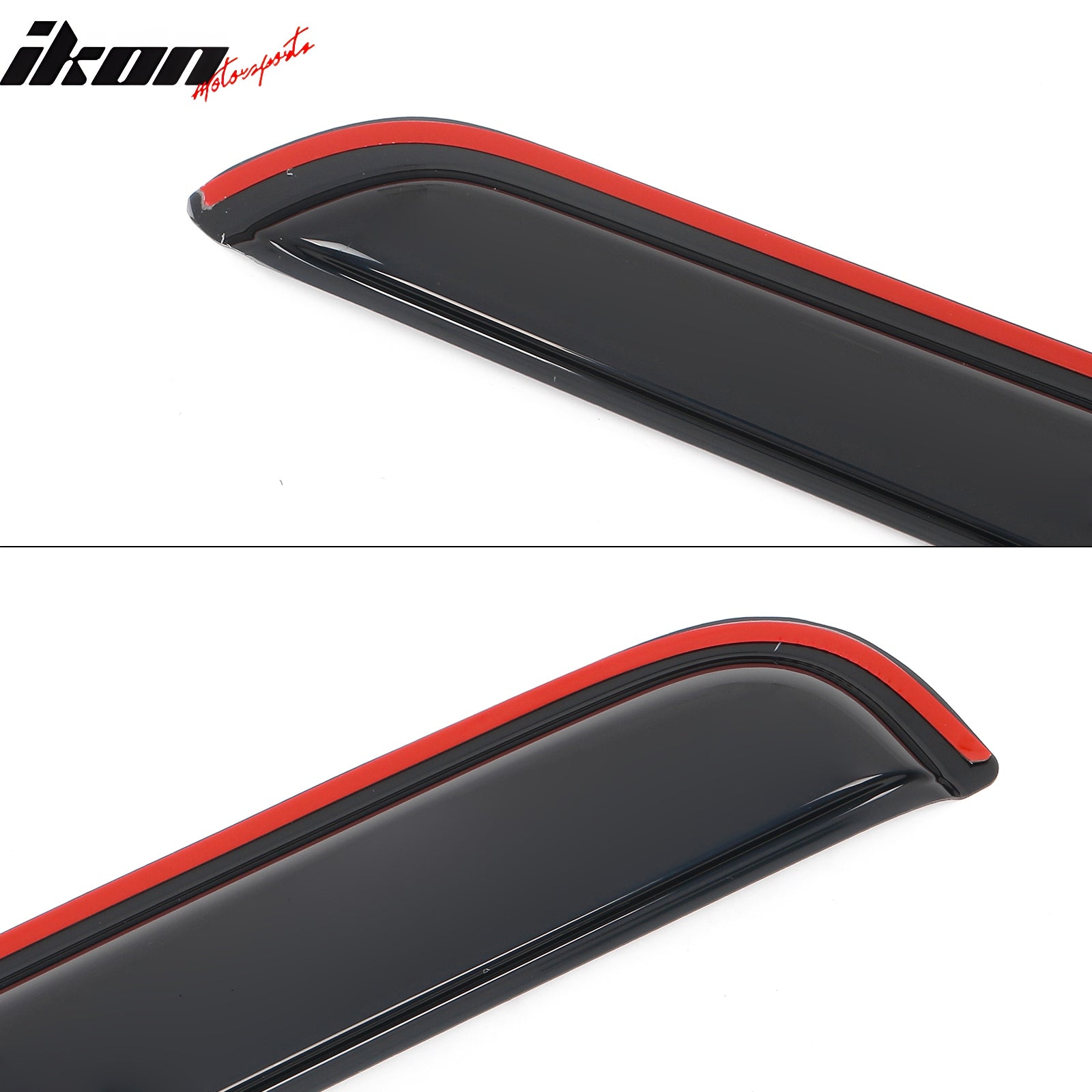 Fits 92-06 Ford Econoline E-Series Van Window Visors In-Channel Deflector Guard