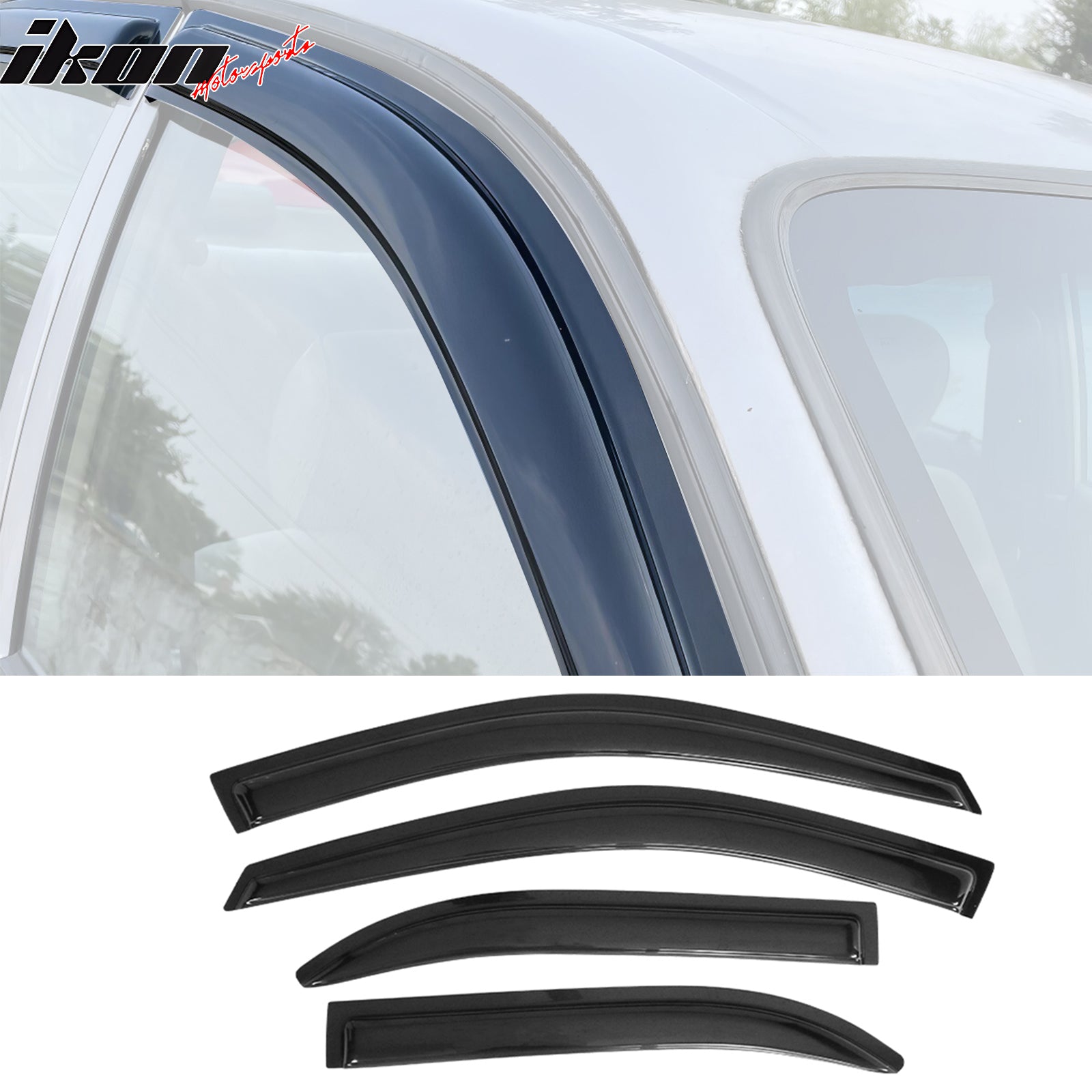 Acrylic Window Visors fits1993-1997 Toyota Corolla Vent Rain Sun