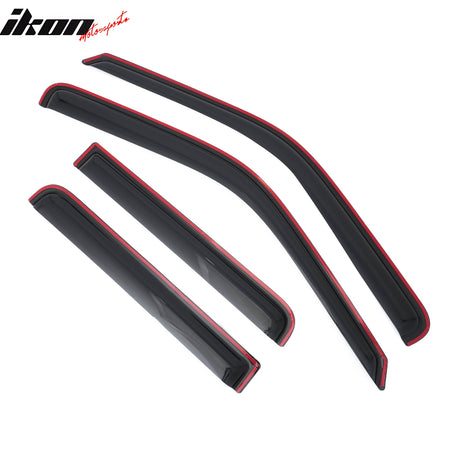 Fits 93-98 Volkswagen Golf 5DR Window Visors In-Channel Sun Rain Guard Deflector